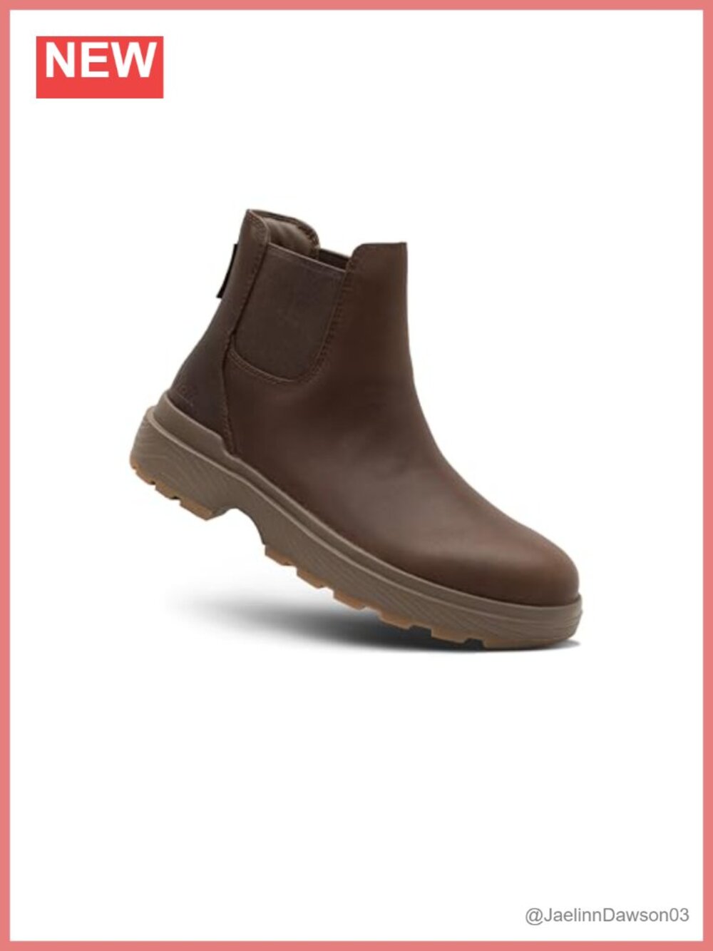 Kizik Sierra Chelsea Waterproof Leather Slip On Boots Hands Free Winter